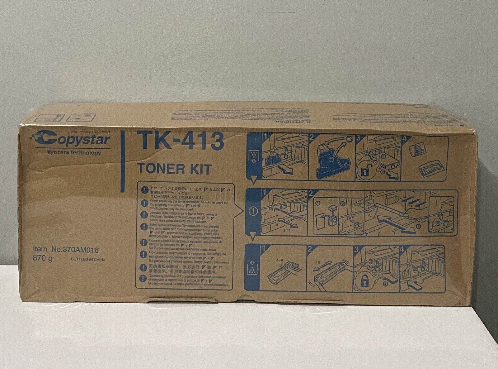 Kyocera Copystar TK-413 Black Toner Kit 37034006 for CS-1620 New Sealed