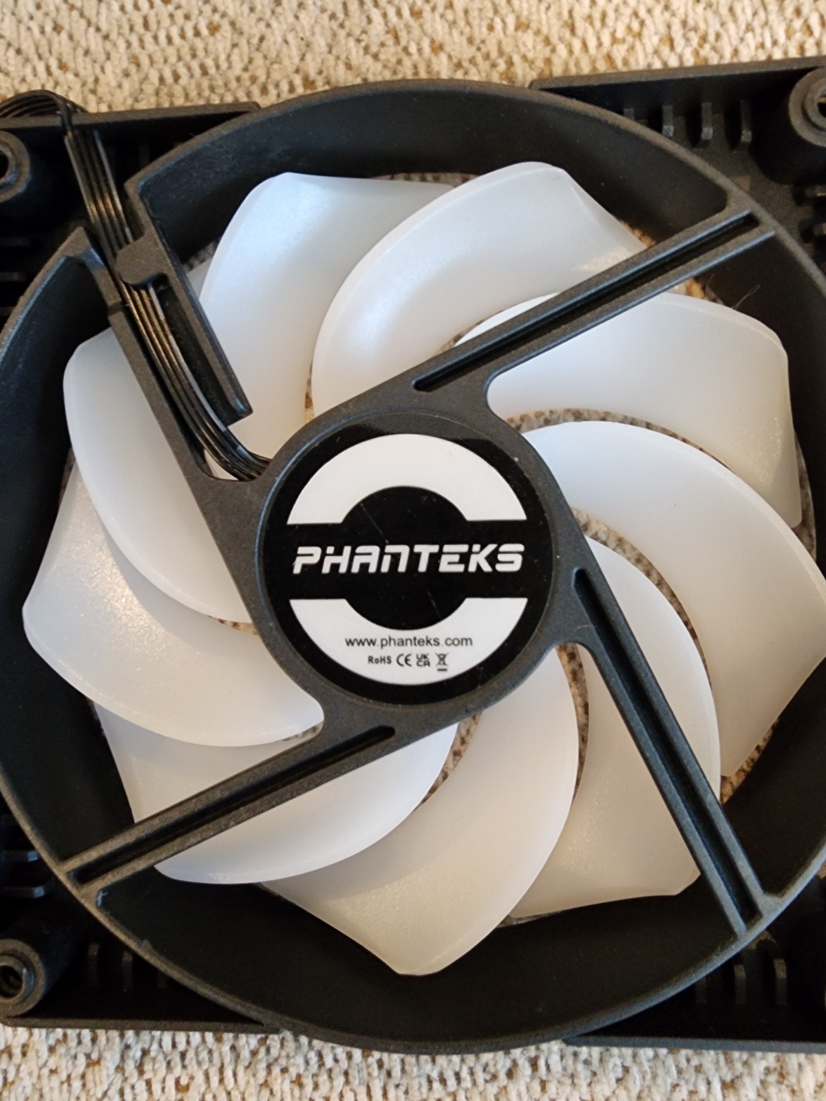 Phanteks D-RGB 120mm Case Fans HIGH Air Flow Cooling and AIO's -Black