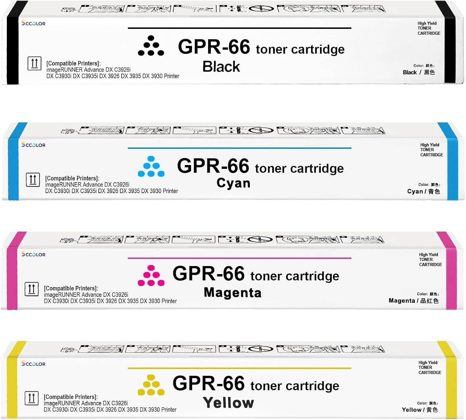 GPR-66 Toner Cartridge for Canon imageRUNNER ADVANCE DX C3926i, C3930i, C3935i