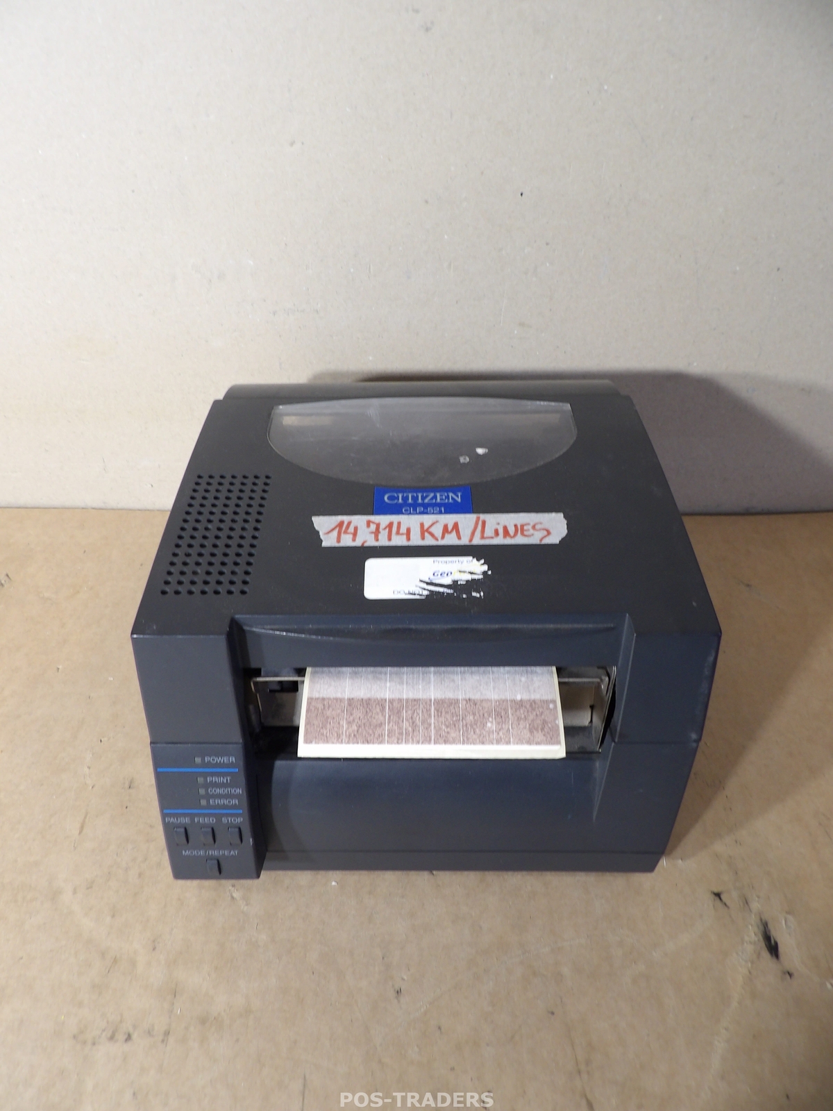 Citizen CLP-521 Thermal Barcode Label Printer 203dpi USB - 14.714 MILES - LINES