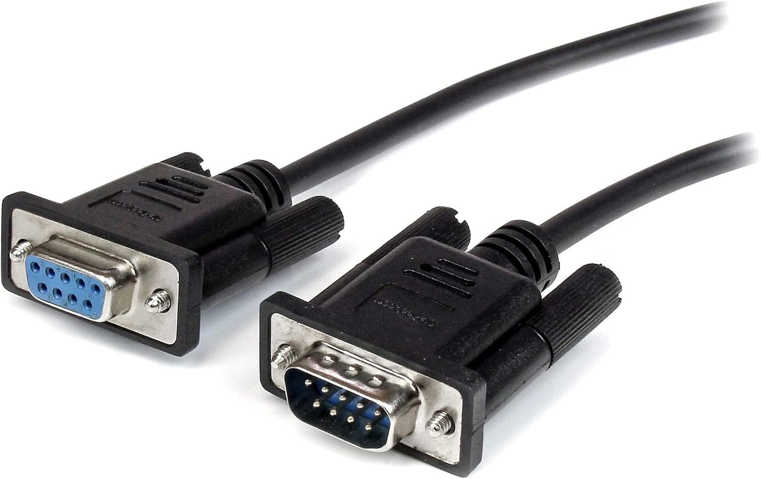 Lightweight 2m DB9 RS232 Serial Cable - Male to Female, Indoor/Outdoor