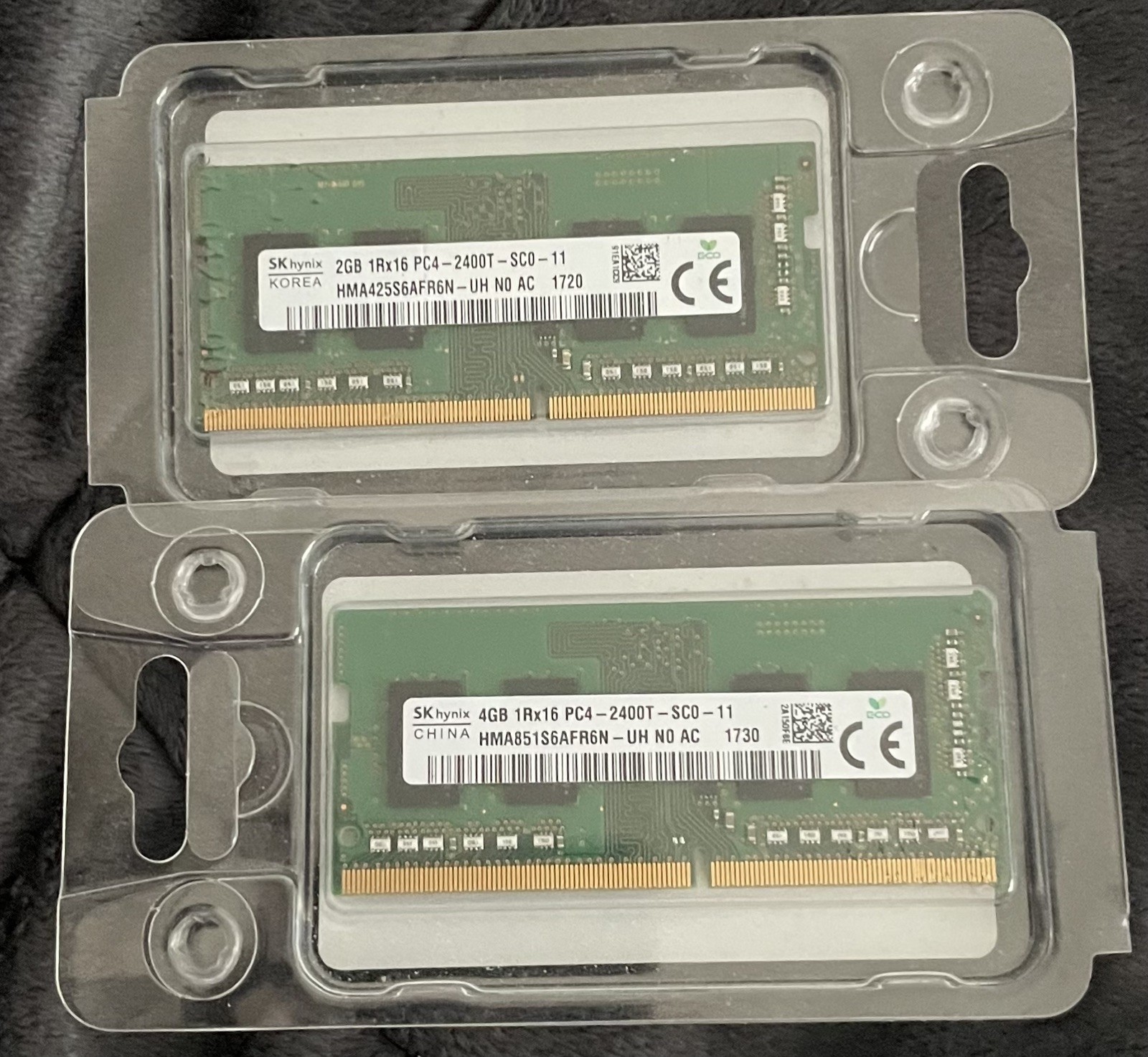 6GB (4GB+2GB) SK Hynix HMA425S6F HMA851S6AFR6N-UH N0 AC PC4-2400T SODIMM Memory