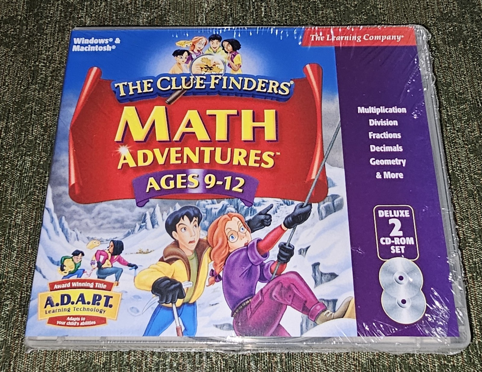 The Learning Company The ClueFinders Math Ages 9-12 for PC/MAC CD-ROM Sealed New