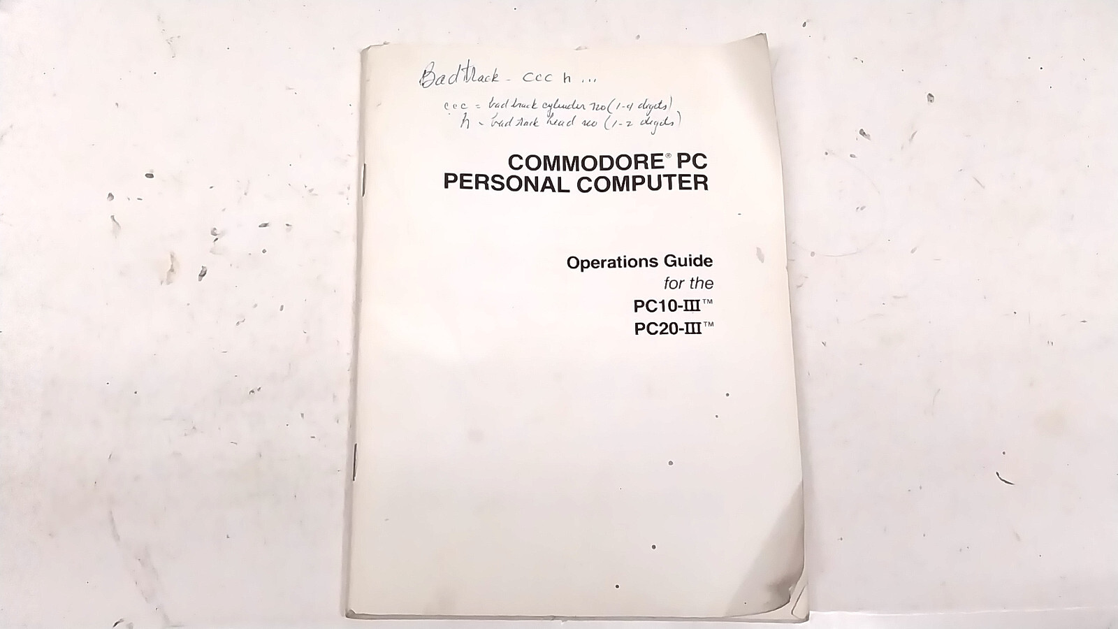 Nice Commodore Personal Computer Guide PC-10 III PC-20 Manual Old Vintage
