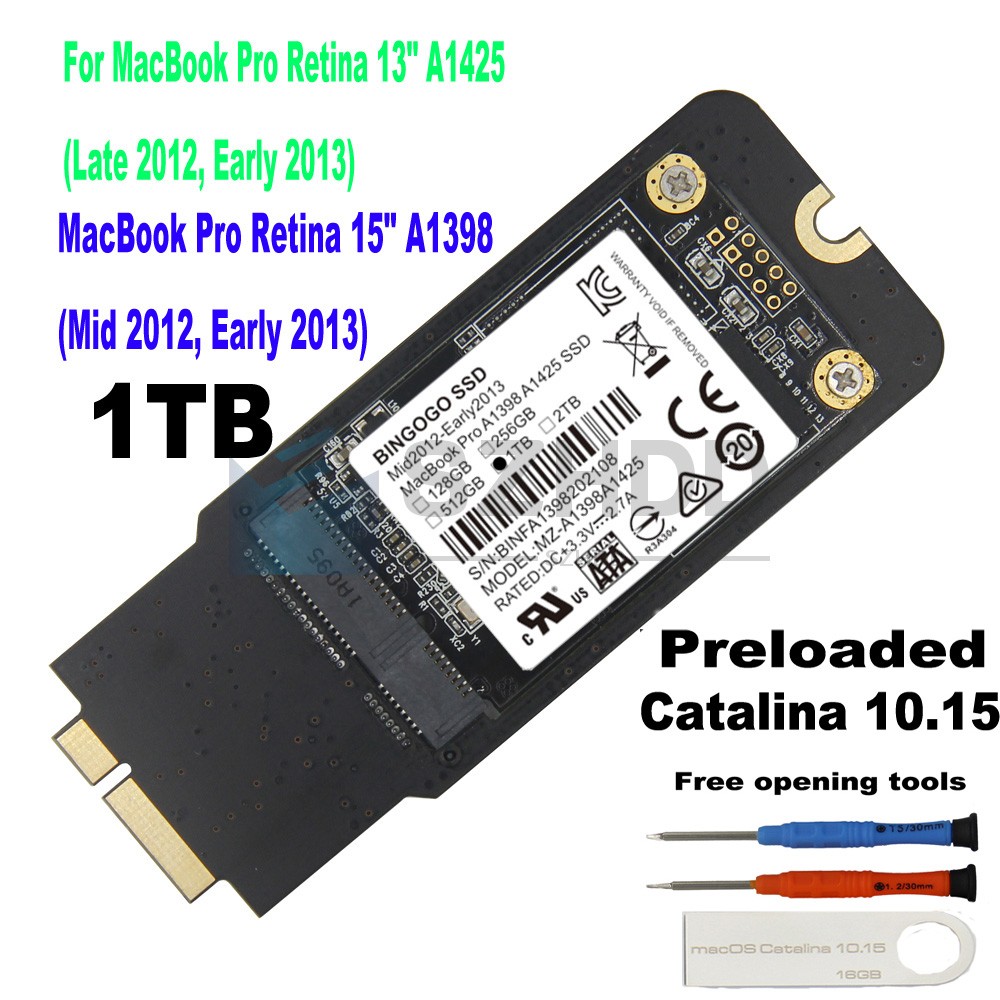NEW 1TB SSD For 2012 2013 APPLE Macbook Pro Retina A1425 A1398 IMAC A1418