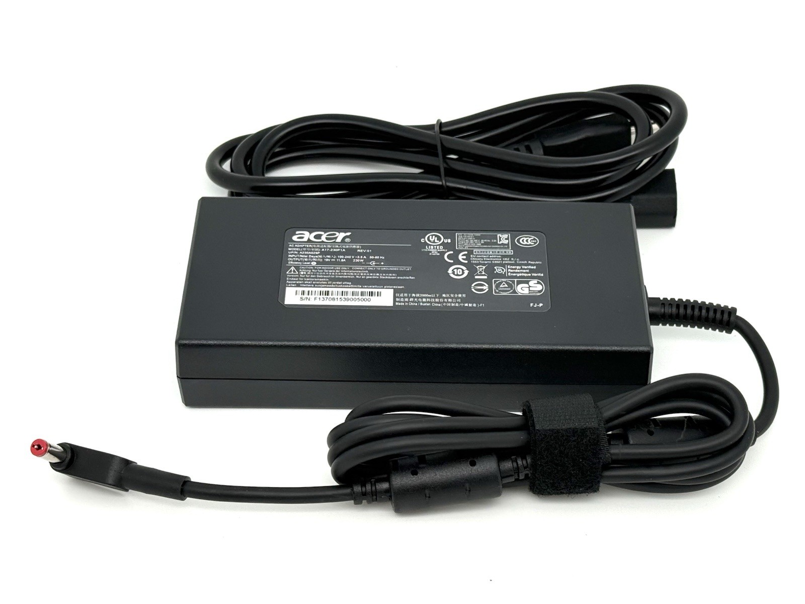 Acer 230w A17-230P1A, 5.5mm Connector, 19.5V 11.8A AC Adapter, Nitro 5 AN515-58