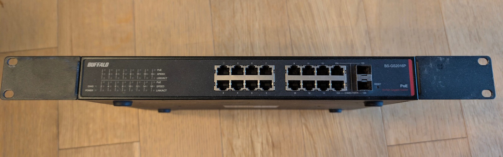 Buffalo Multi-port Gigabit PoE Smart Switch - 16 Ports  BS-G2016P