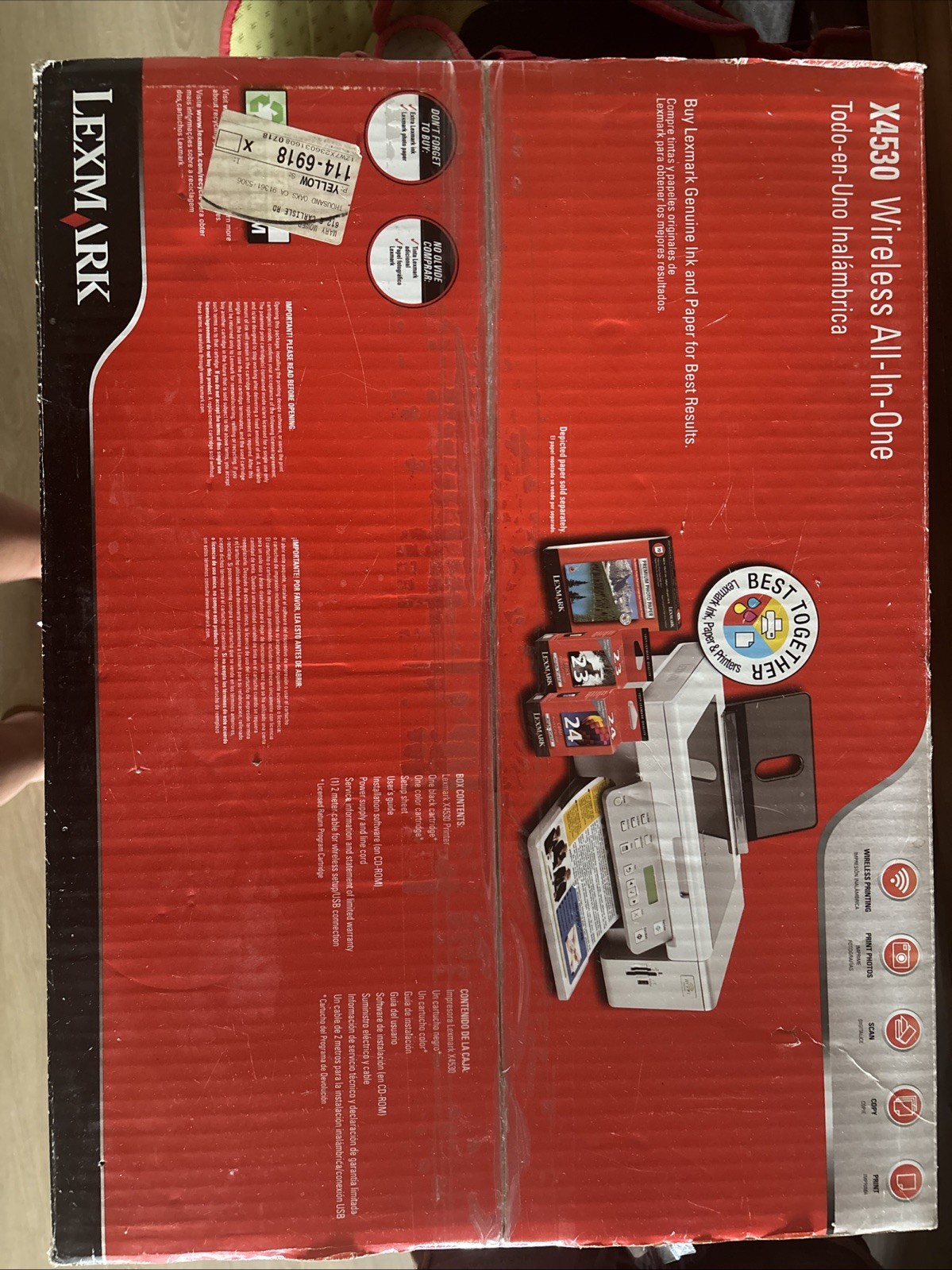 Lexmark X4530 Wireless All-In-One Inkjet Printer