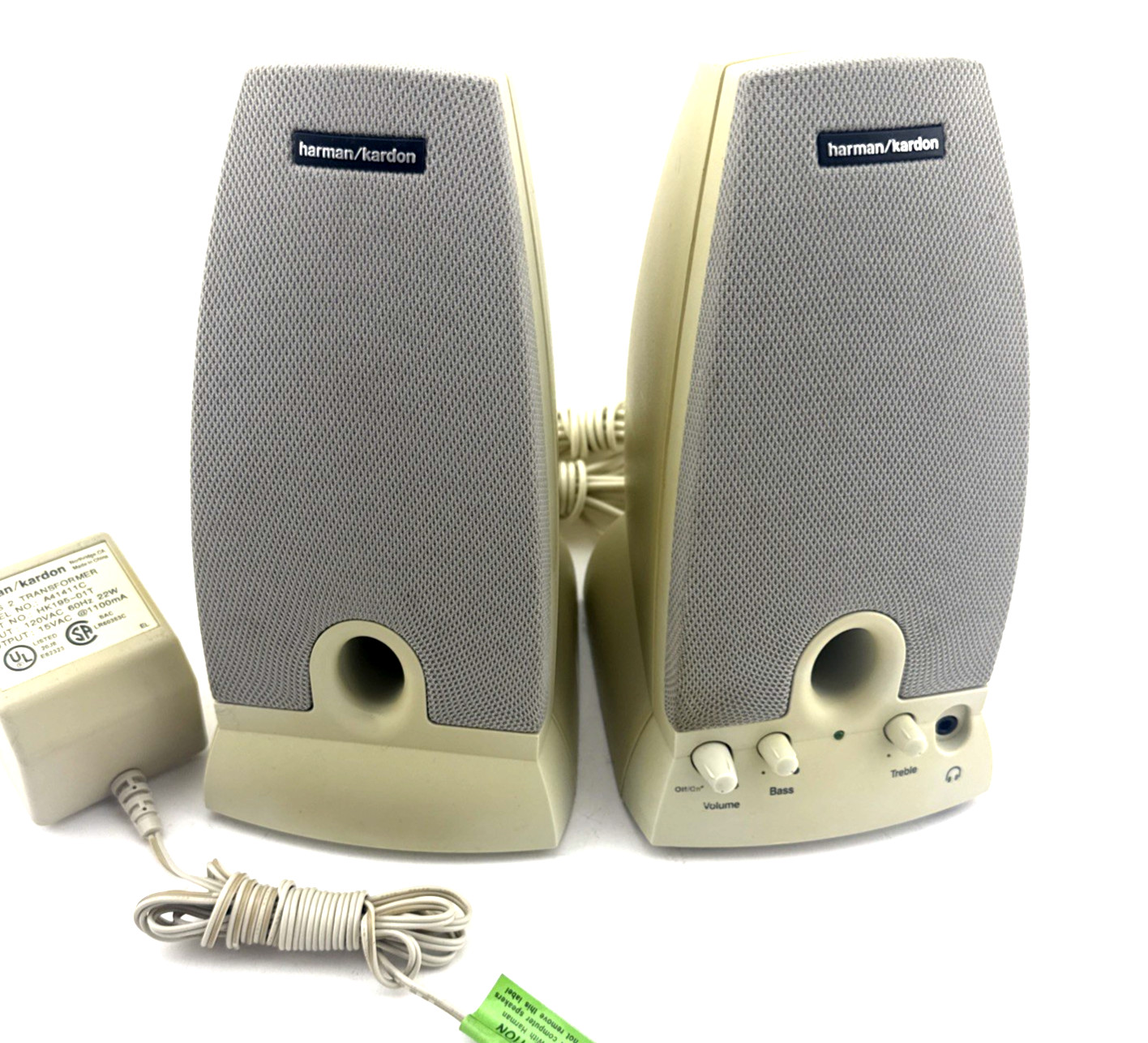 Harman Kardon HK195 Multimedia Computer Speakers Retro PC Audio Tested