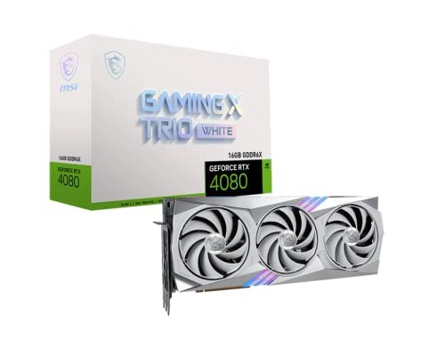 White - MSI Gaming GeForce RTX 4080 16GB GDRR6X Graphics Card