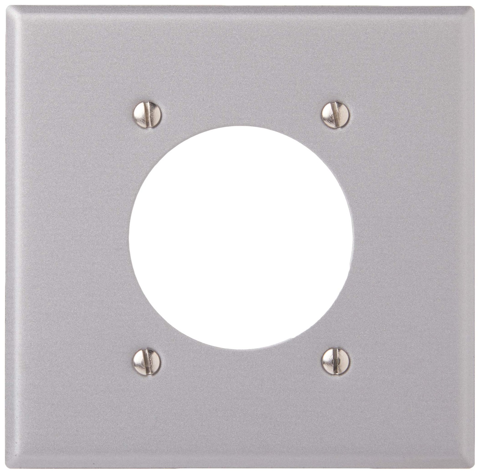 Leviton 2-Gang Flush Mount 2.15 Inch Dia. Device Standard, Aluminum 
