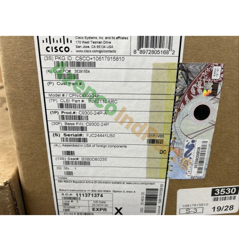 1PC New Cisco C9300-24P-A Catalyst 9300 24-port PoE Switch Fast Shipping