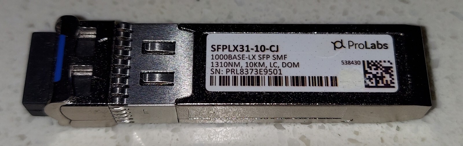 PROLABS OPTICAL TRANSCEIVER SFPLX31-10-CJ 1000BASE-LX SFP SMF