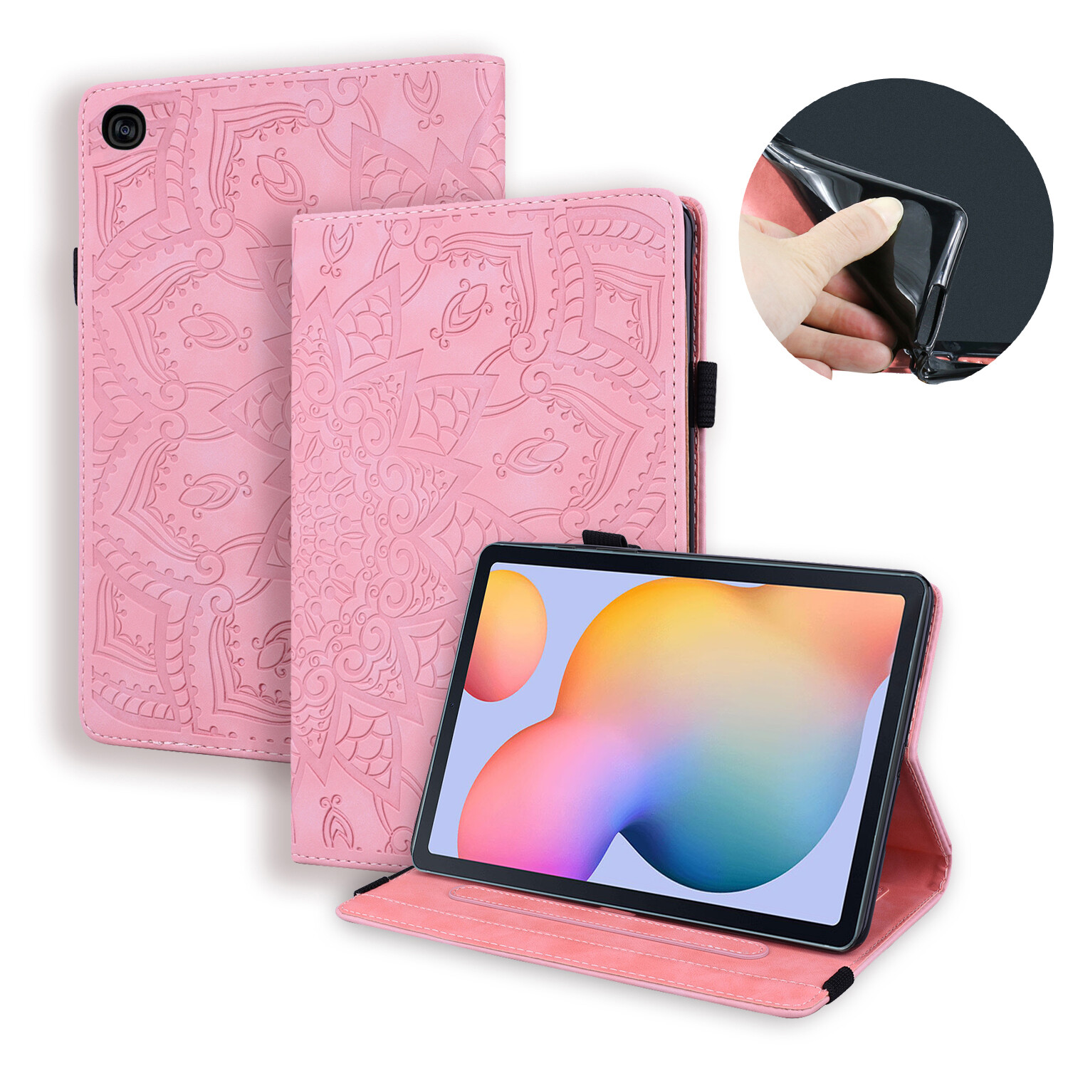 Leather Flip Smart Case Cover For Samsung Galaxy Tab S6 Lite 10.4" SM-P610/P615