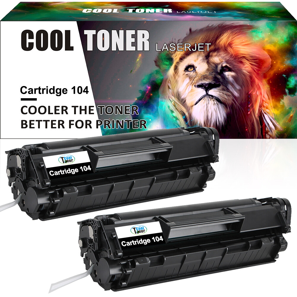 2PK Toner Cartridge for Canon 104 ImageClass MF4150 MF4350d MF4370dn D420 D480