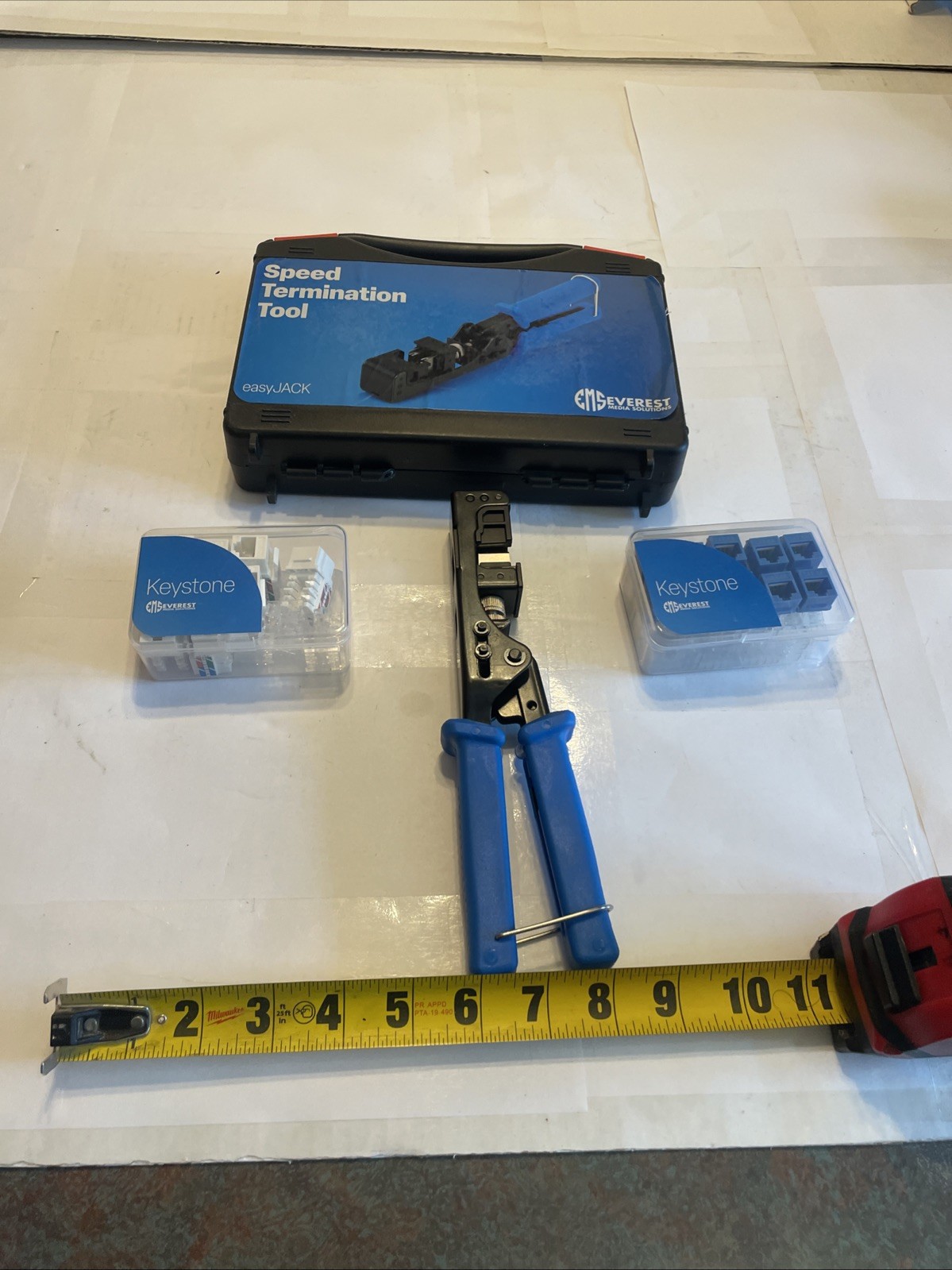 Everest Easyjack - Speed Termination Keystone Tool Set -20Pack RJ45