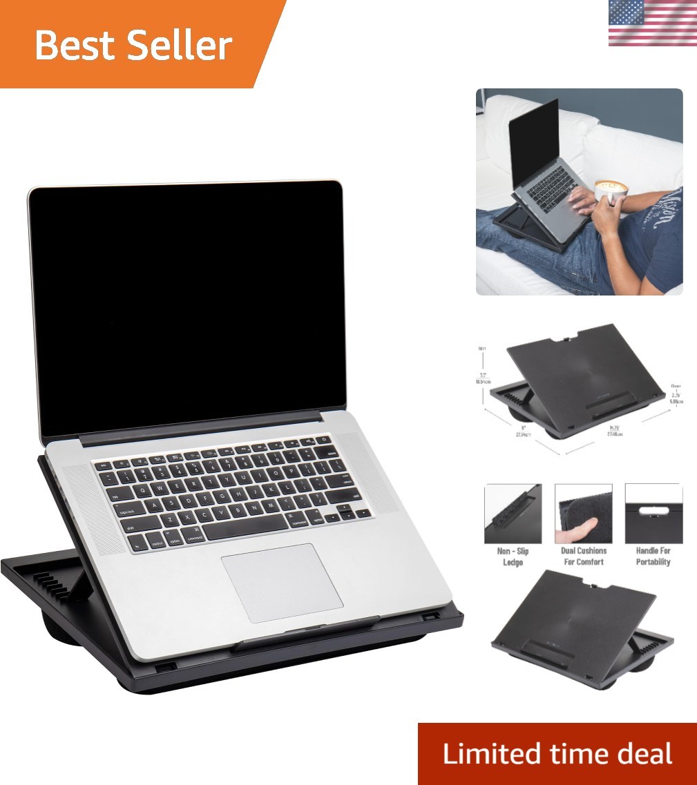 Portable Cushioned Lap Desk with Adjustable Height for Ultimate Comfort