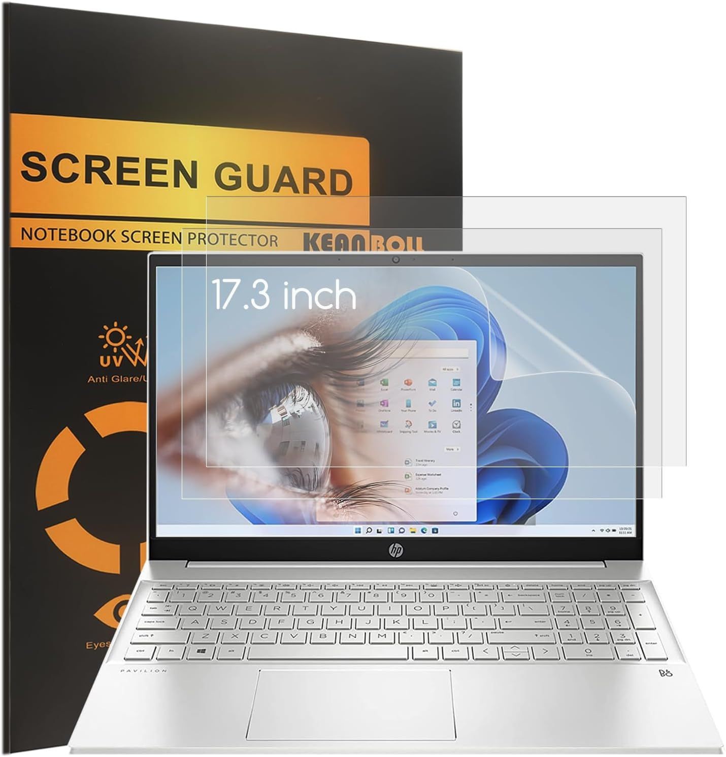 3-Pack Matte Screen Protector - Anti Glare for 17.3" HP Laptops & HP OmniBook
