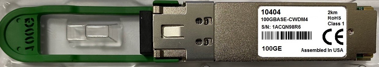 Extreme Networks 10404 Compatible 100BASE-CWDM4 QSFP28 2km SMF CWDM transceiver