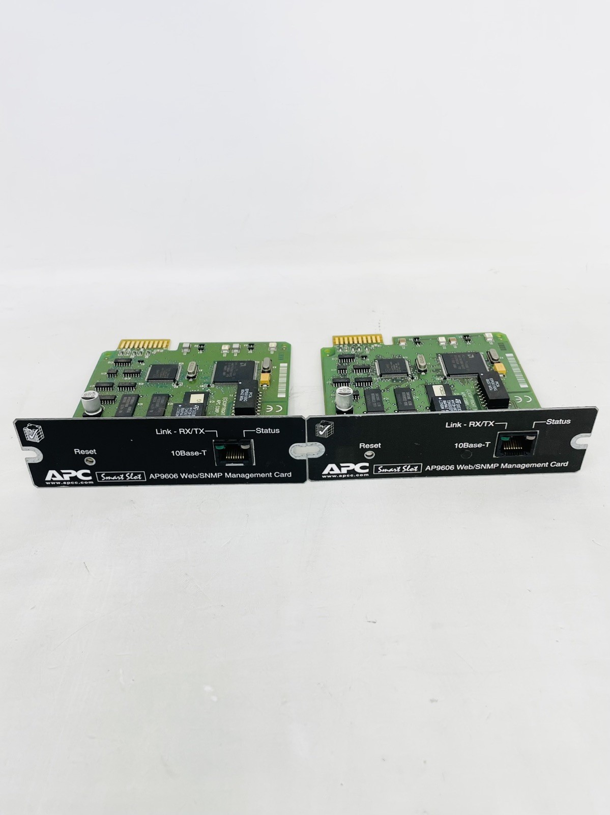 LOT OF 2 - APC SMART SLOT AP9606 Web/SNMP Management CARD - USED PULL