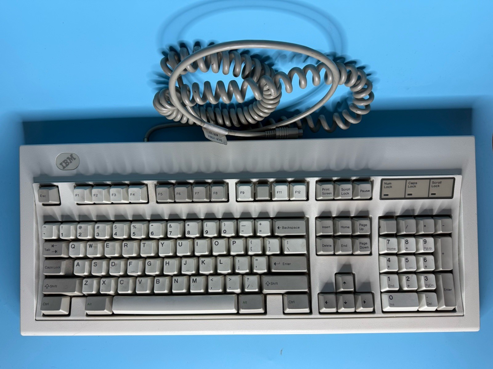Vintage 1989 IBM Model M Mechanical Keyboard 1391401 w/ PS/2 Cable - Tested