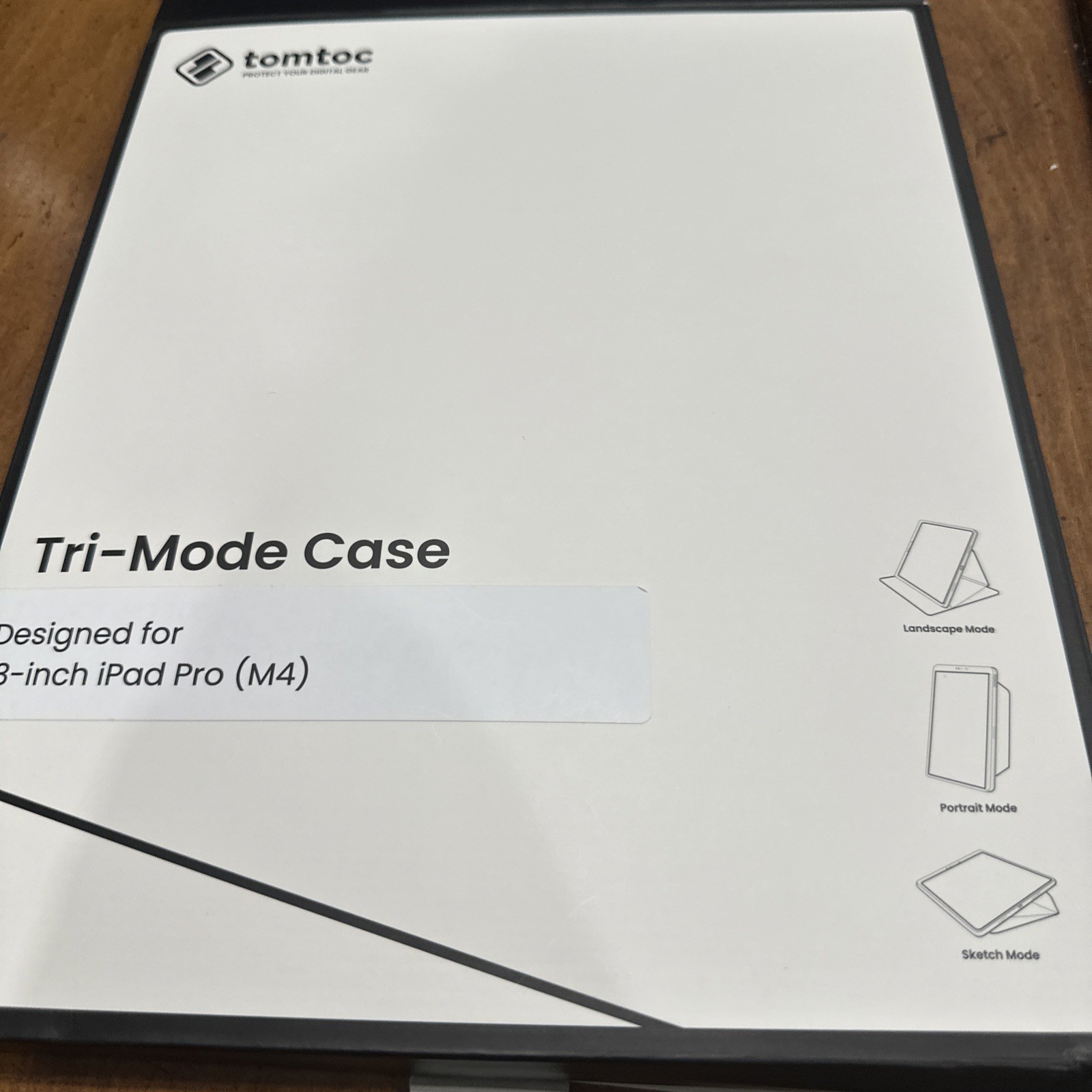Tomtoc Smart Tri-mode Case for 13-inch iPad Pro (M4) White New
