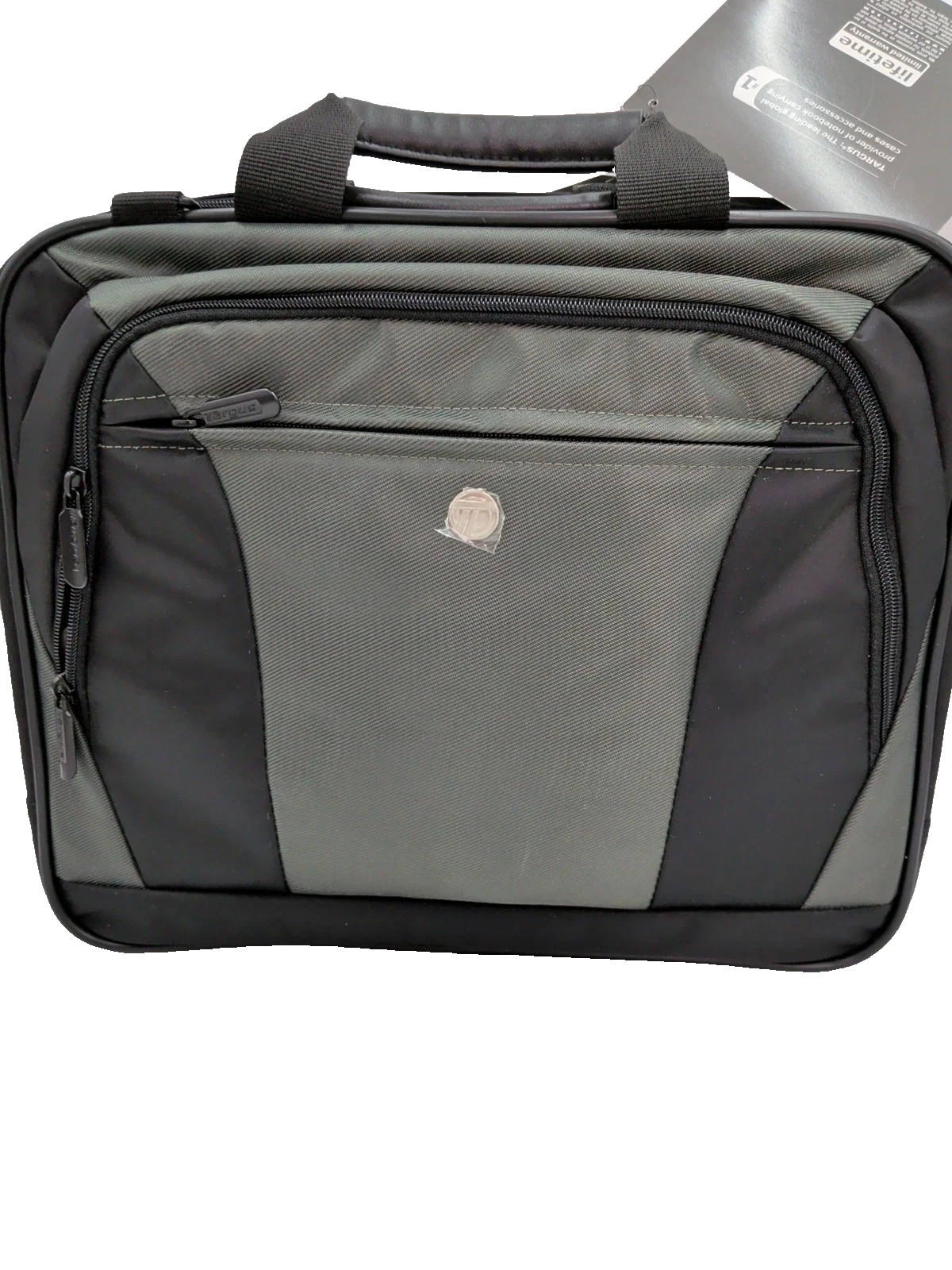 Targus CVR400 14" CityLite Notebook Case Briefcase Black Gray+Shoulder Strap