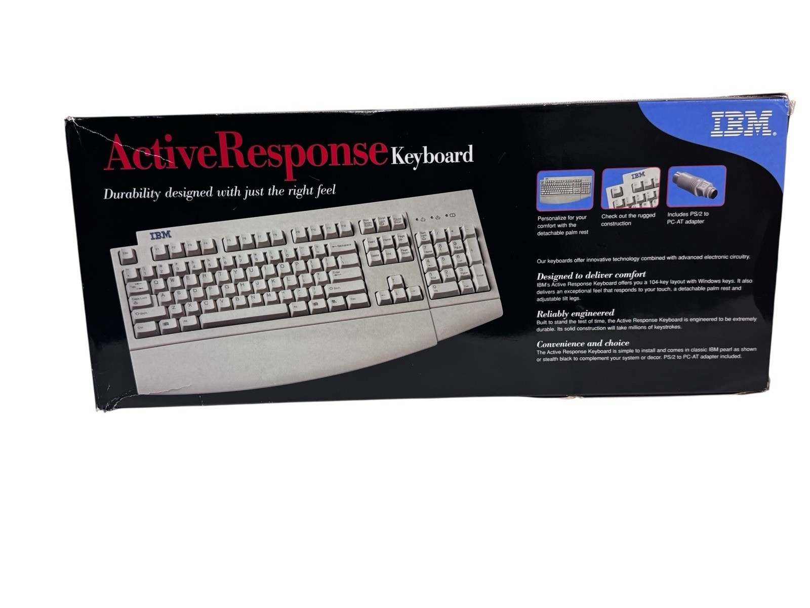 IBM 09N5544 Active Response Keyboard Rugged W 10 Mil Strokes Tested/ Key PS2
