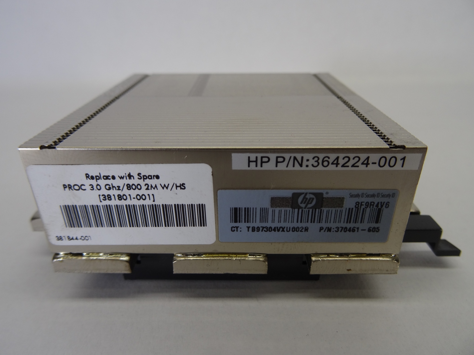 HP 381801-001 XEON 3GHZ 800 2MB PROCESSOR KIT WITH HEATSINK