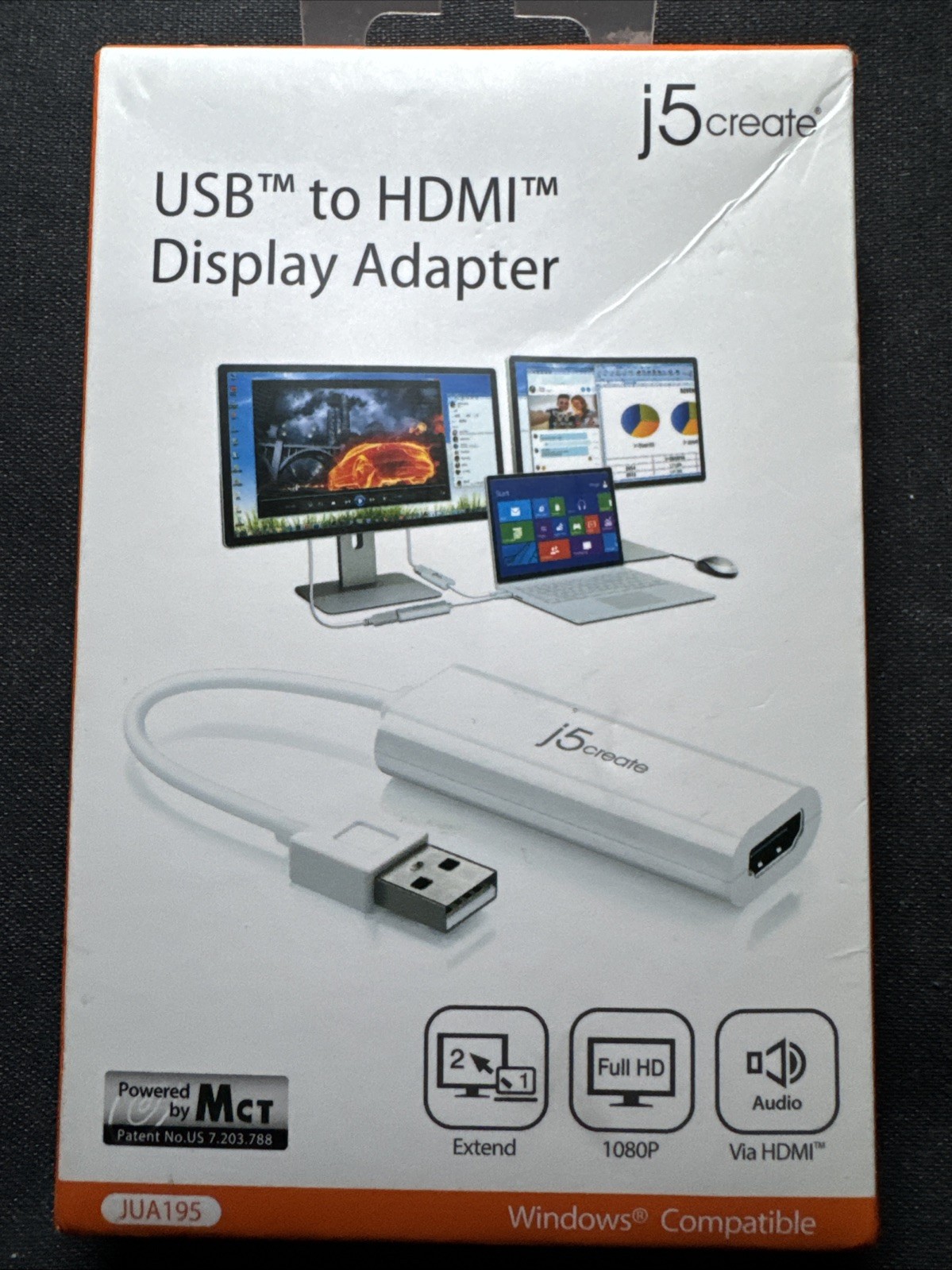 j5create USB A 3.0 HDMI Multi Monitor Adapter - White New