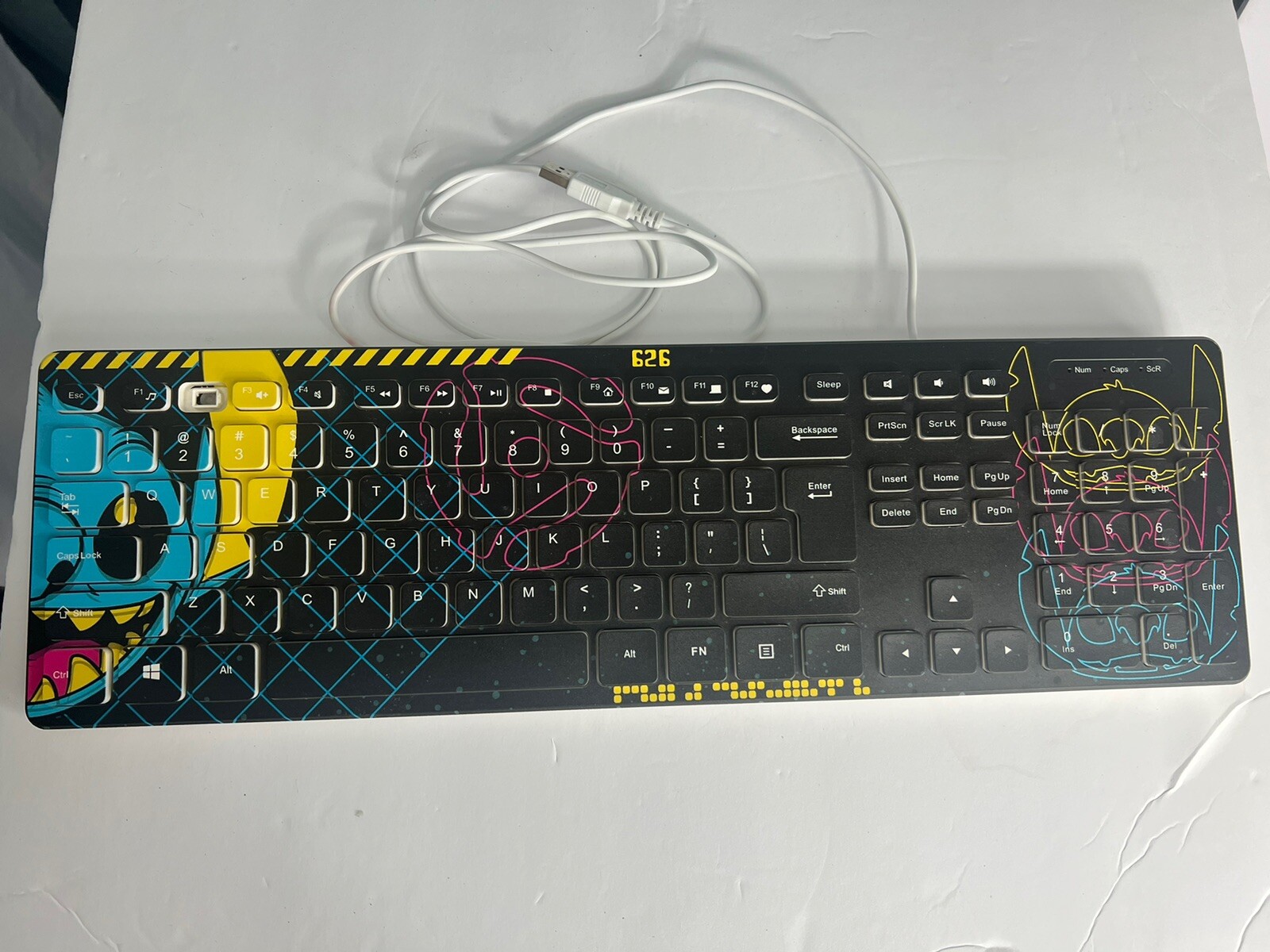 Disney Lilo Stitch Culturefly Wired Soft Touch Keyboard Computer