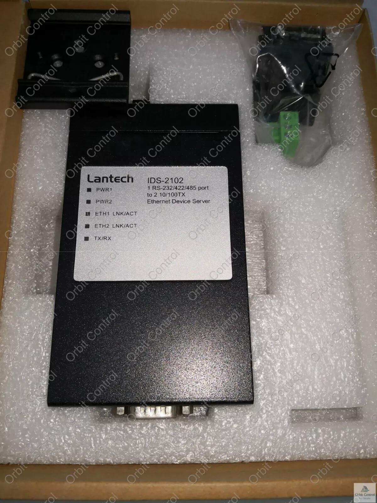 Lantech IDS-2102 Industrial Ethernet Device Server Open Box Worldwide Shipping