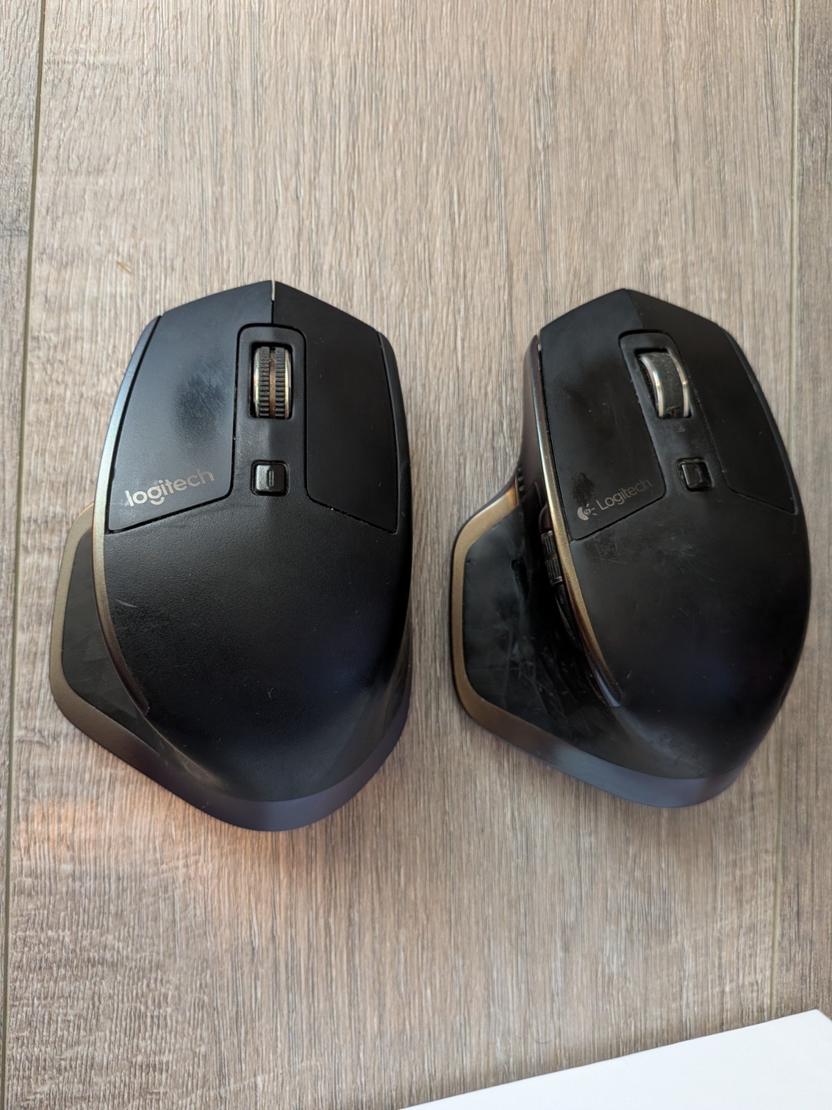 2x Logitech MX Master Wireless Bluetooth/Unifying Mouse Black (OG Master 1)