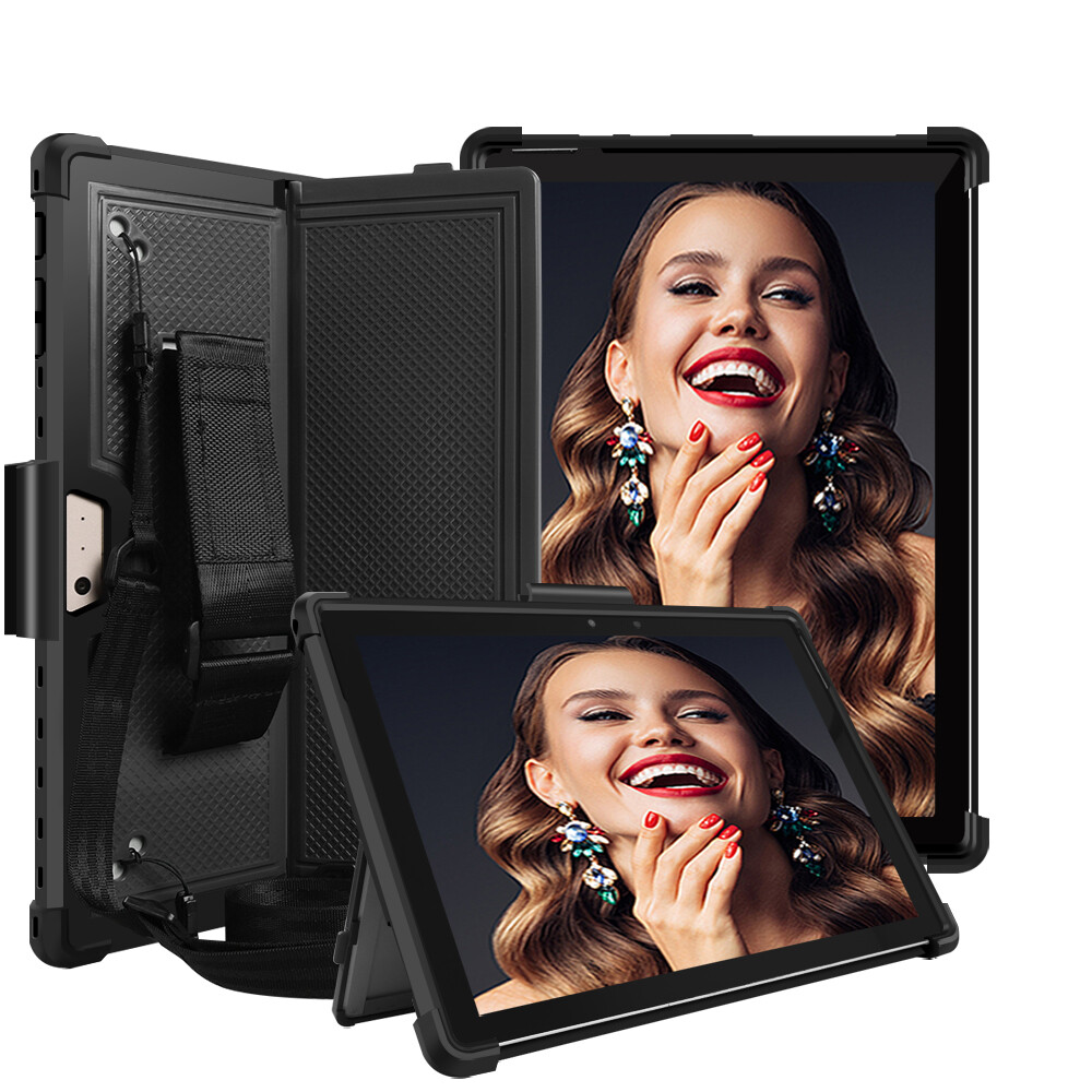 For Microsoft Surface Pro 10 9 8 7+ 7 6 5 4 Tablet Case With Shoulder Hand Strap