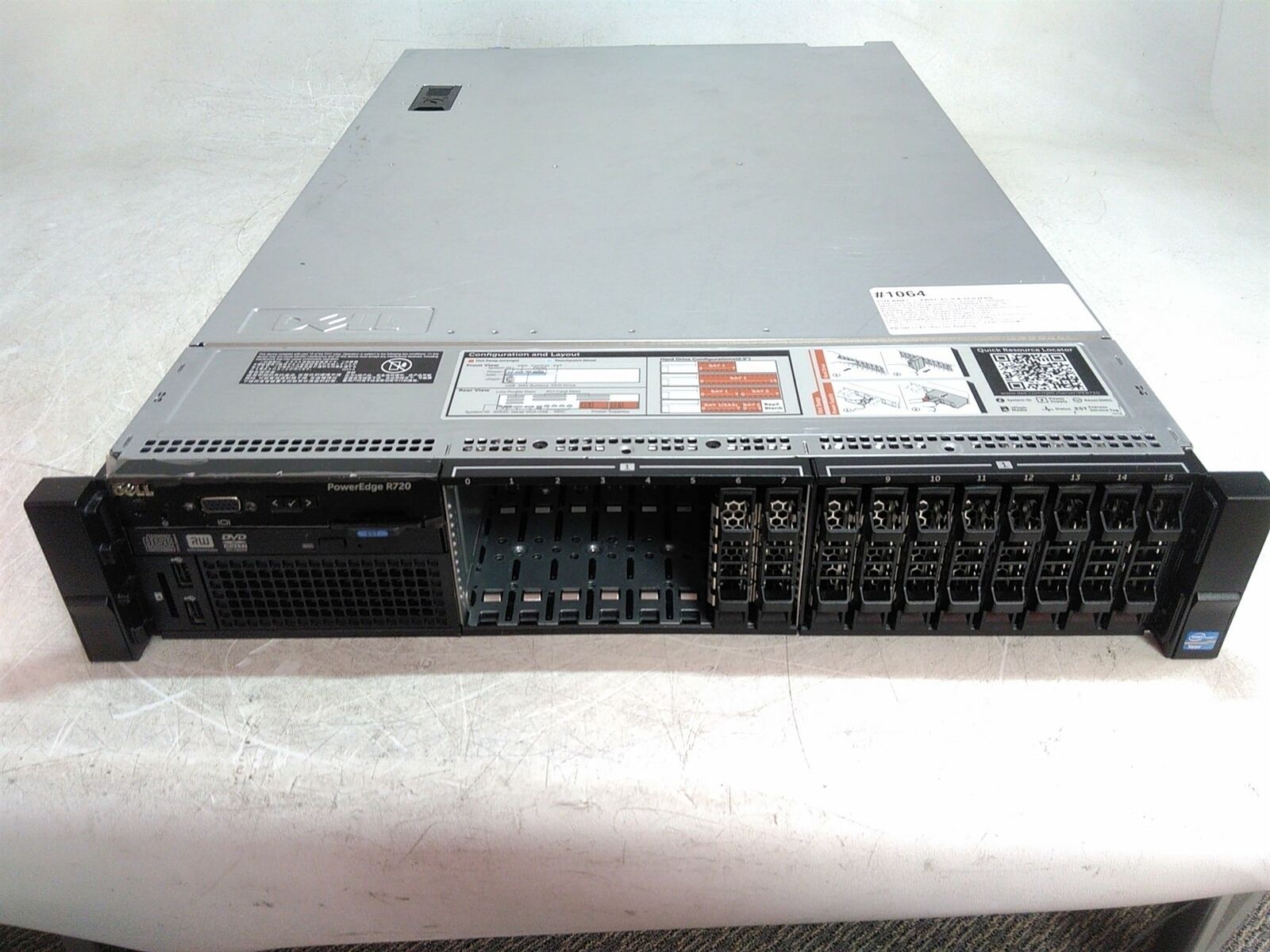 Dell PowerEdge R720 Server 2x Xeon 8-Core E5-2667 v2 3.3GHz 128GB 0HD 2.5\