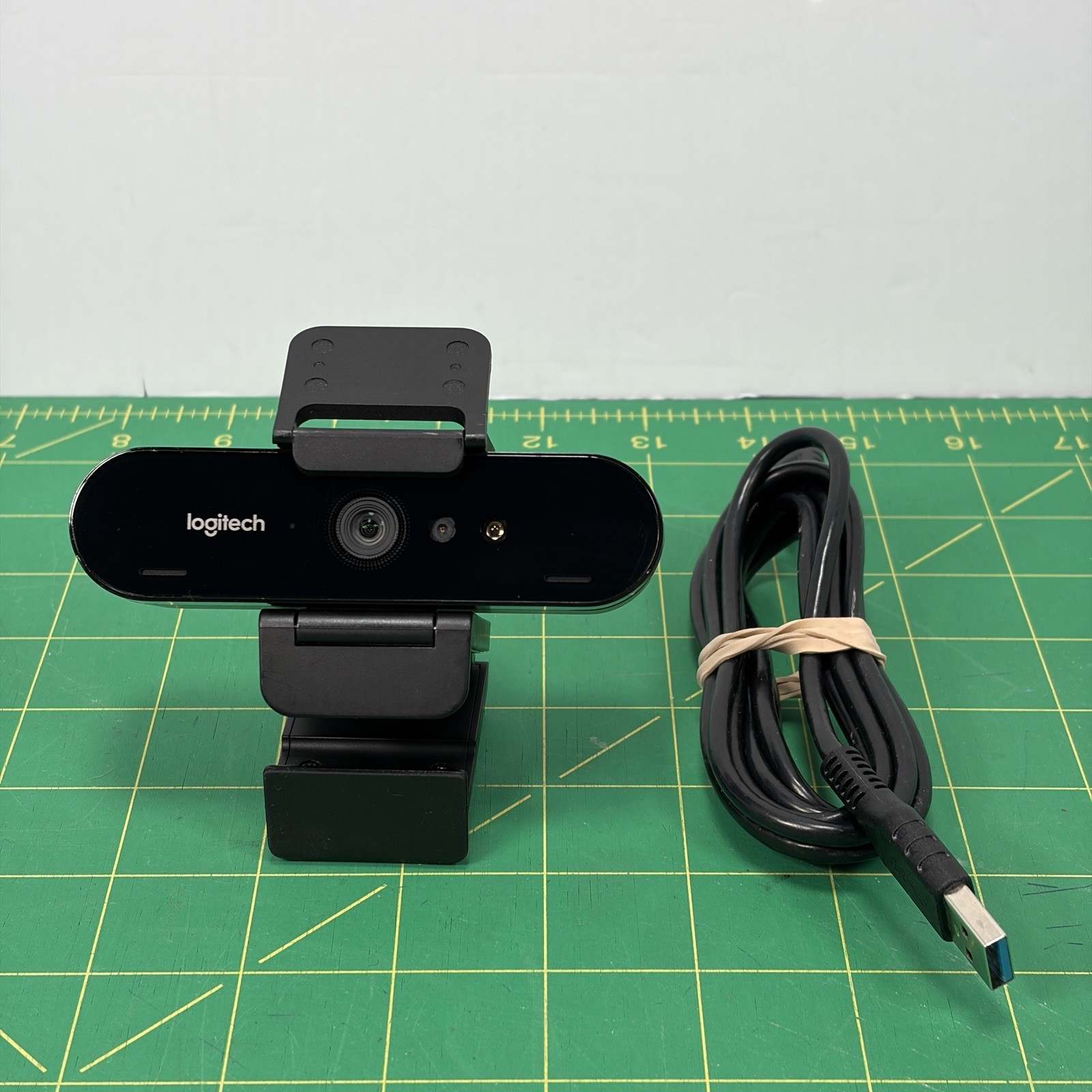 Logitech Brio 4K Ultra HD Webcam USB 3.0 HDR Autofocus w/ Mount Cable Tested