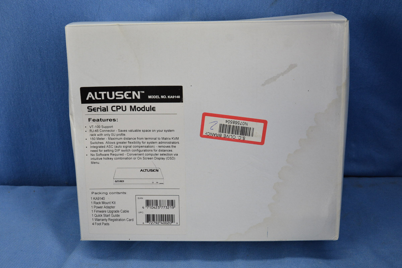 Aten Altusen KA9140 KVM Serial CPU Module Adapter * VT-100 Support * (A0879)