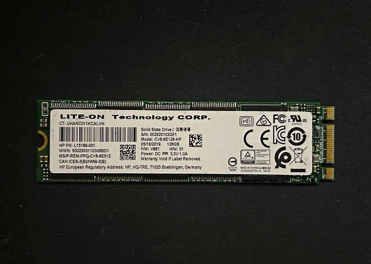 128 GB SSD M.2 2280 SATA Solid State Drive, LiteON