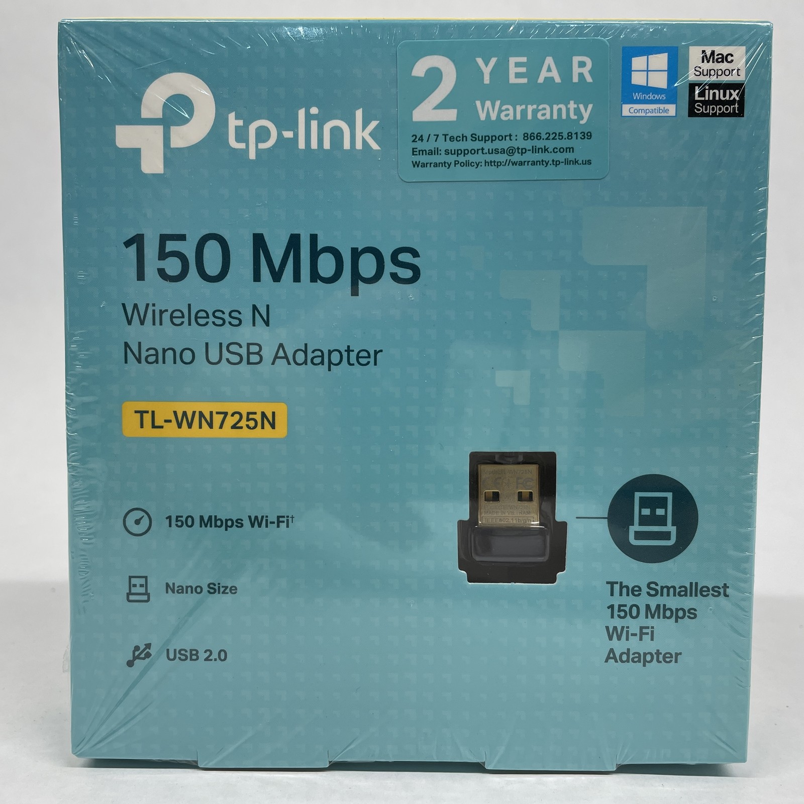 TP-Link TL-WN725N 150Mbps Nano USB Wi-Fi Adapter Wireless