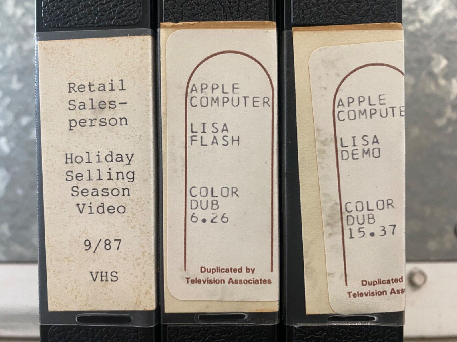🔥 Very RARE Historic Vintage APPLE Computer LISA Demo VHS Tapes, 1980s - WOW