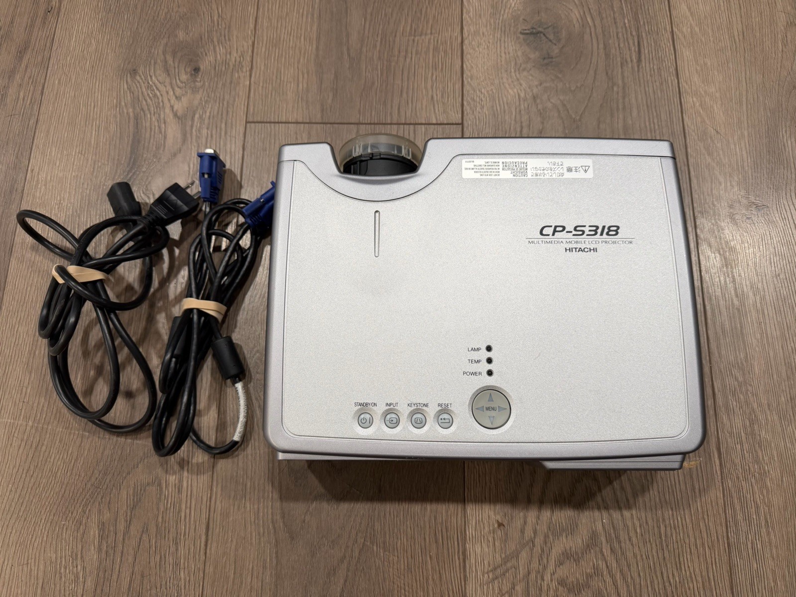 Hitachi CP-S318 Multimedia Mobile LCD Projector Tv Screen Movies Works