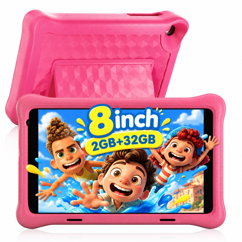 8" Kids Tablet Android 12 GO 32GB ROM Dual Camera 5GWifi Bluetooth5.0 Google