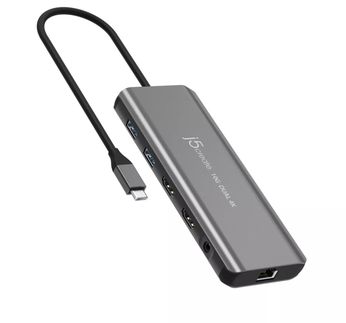 j5create JCD398 USB-C Dual 4K HDMI Mini Dock Station 10Gbps Windows & MacOS™