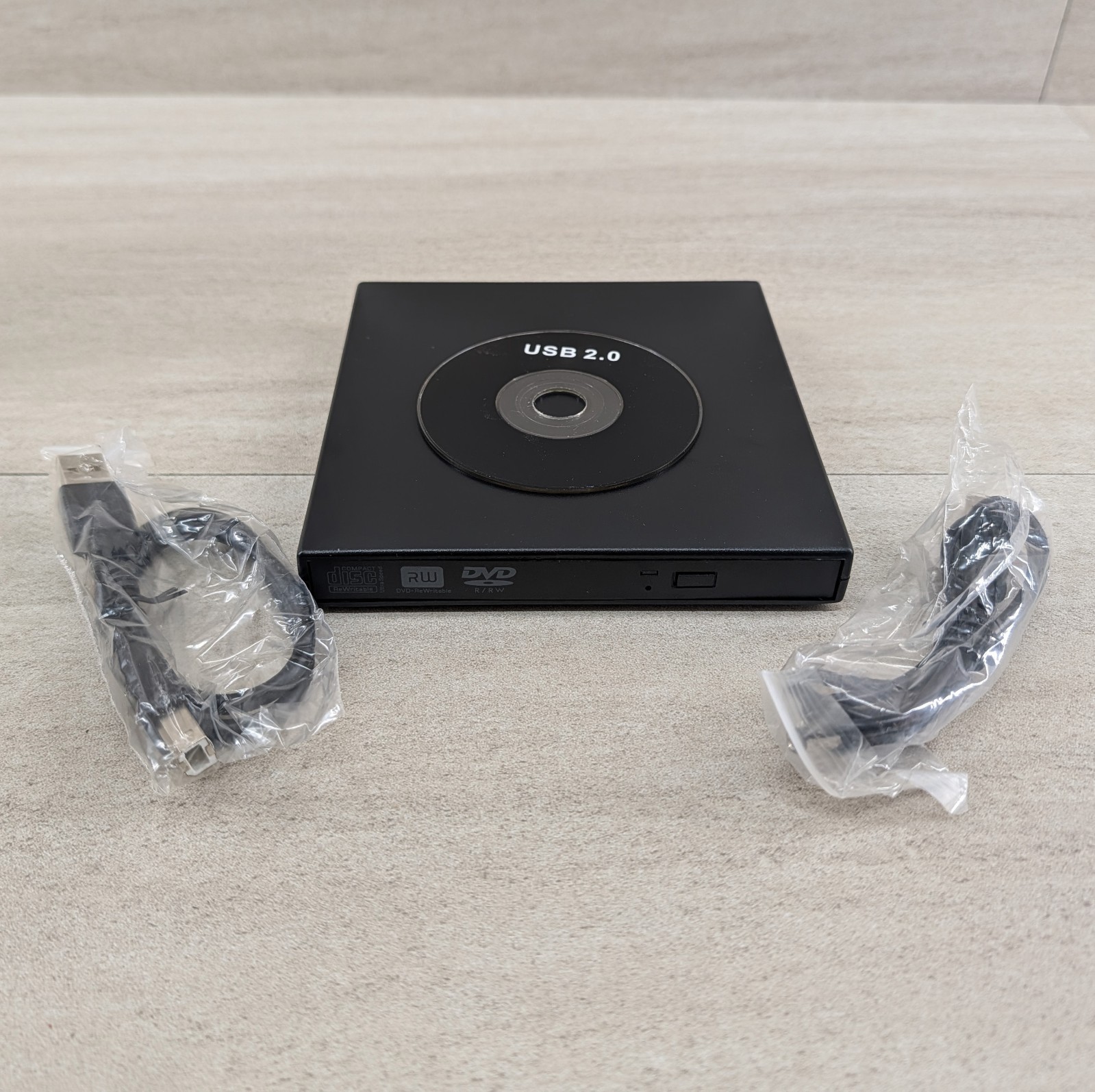 External USB 2.0 DVD RW CD Writer Drive Slim Portable Optical Burner Laptop PC