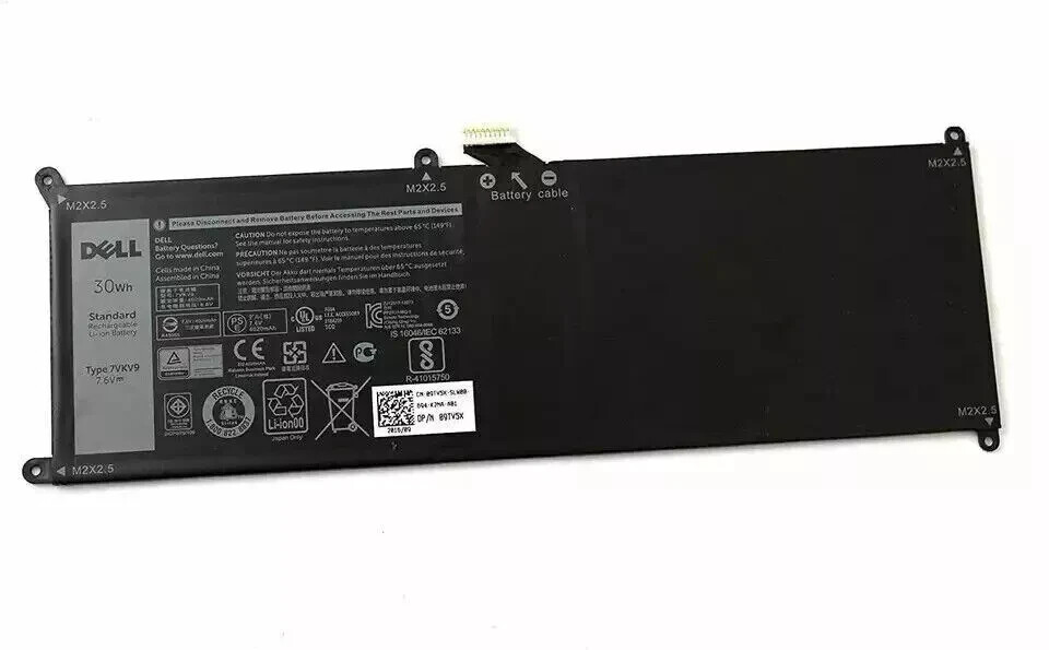 NEW 7VKV9 Laptop Battery Replacement for Dell XPS 12 9250 Latitude 12 7000 7275