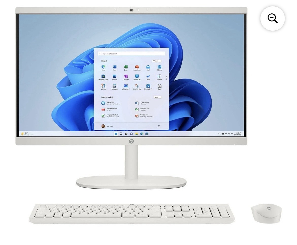 Hp 22-dg0003W 21.45" All n 1 PC Intel Pentium White 8GB 128GB WIN 11