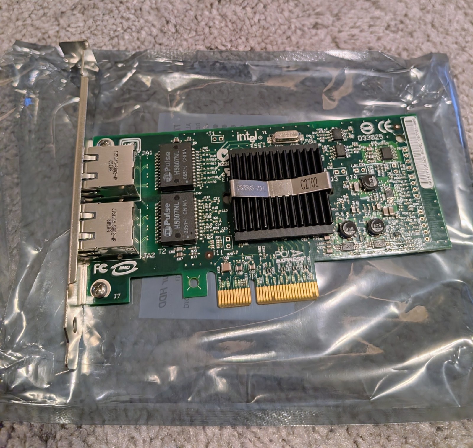 Intel PRO1000 PT Dual Port PCIe Ethernet NIC LAN Card CPU-D33682