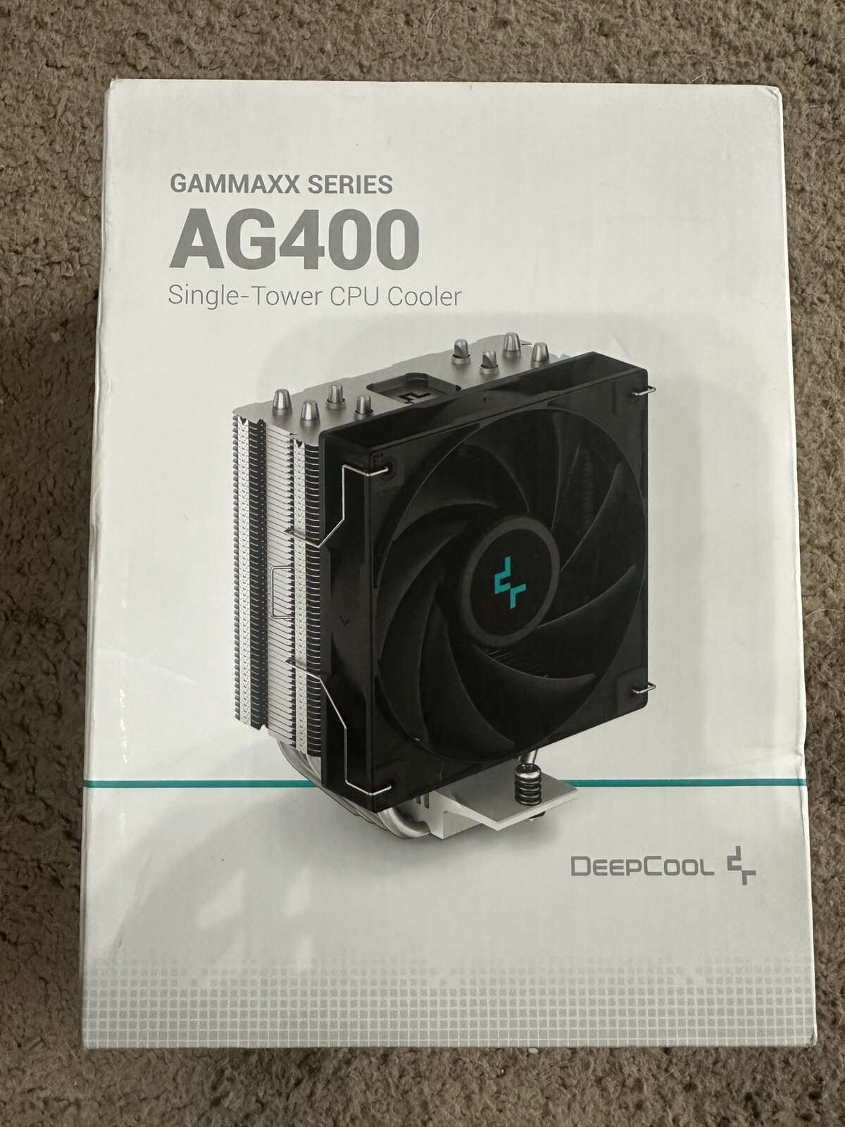DeepCool GAMMAXX AG400 Single-Tower CPU Cooler, 120mm Fan, Direct-Touch Copper H