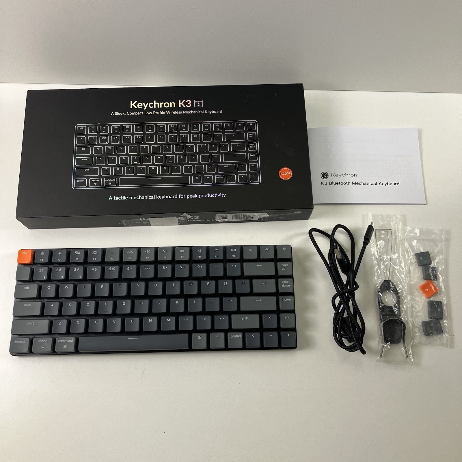 Keychron K3 Version 2 84-Key Ultra-Slim Wireless Bluetooth Mechanical Keyboard