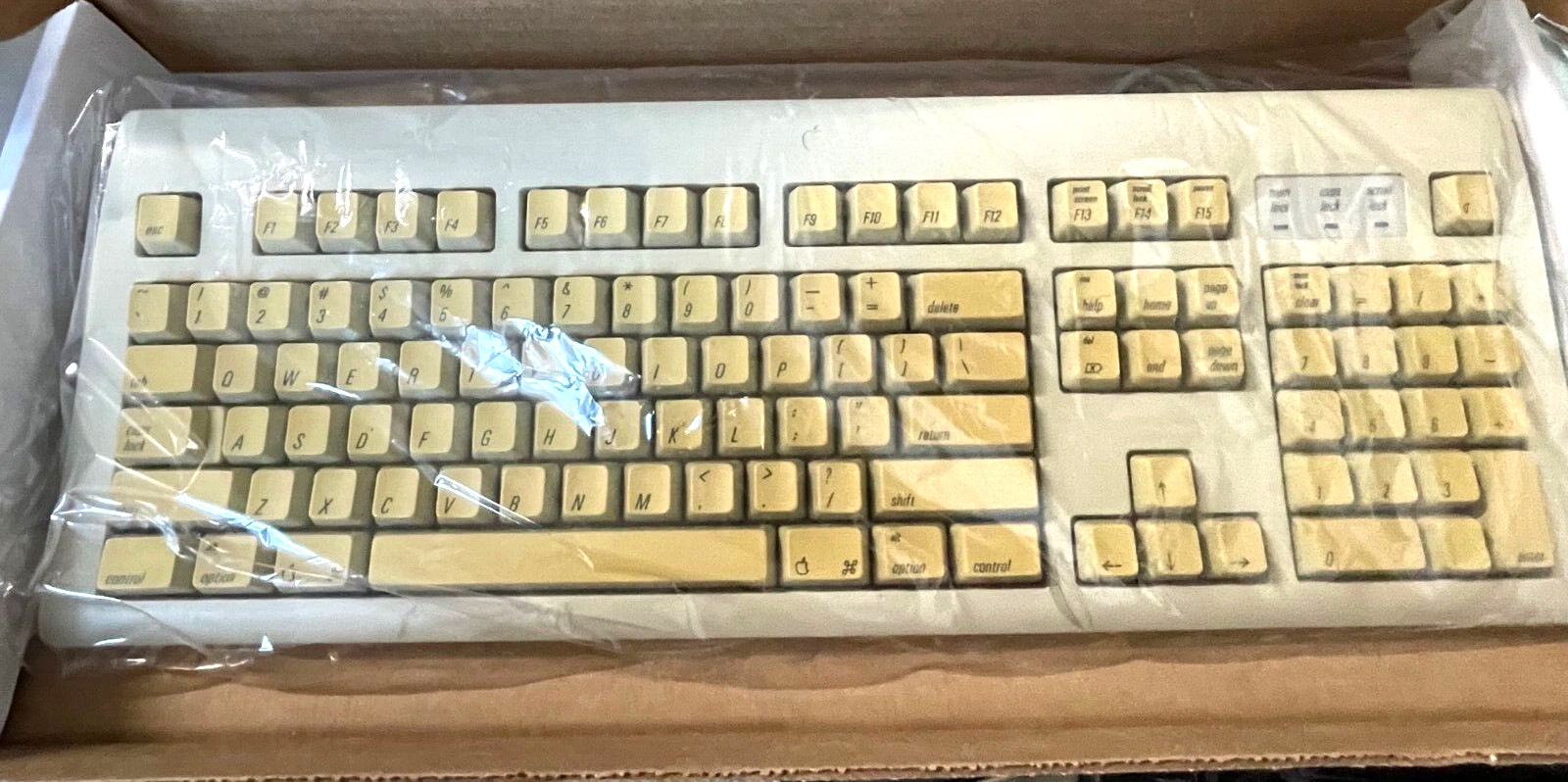 VINTAGE BLEMISH USED 1996 APPLE DESIGN KEYBOARD M2980 CORPORATE PULLS RM0-KBRK